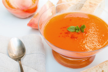 cold gazpacho soup