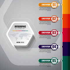 Timeline Infographics Element Design Illustration