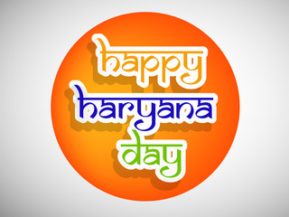 Illustration of Indian state Haryana Divas background
