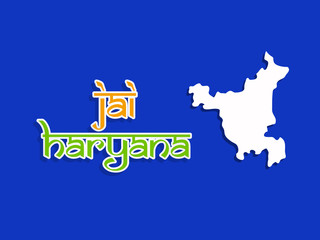 Obraz premium Illustration of Indian state Haryana Divas background