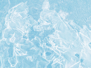 Obraz premium Texture of ice, toned. Christmas and New Year background. Winter background.