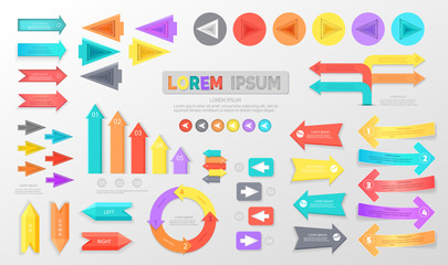 Arrows for Schemes and Infographics Illustrations
