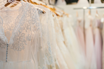 Many wedding dresses