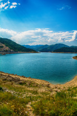Fototapeta premium Lake Zaovine in Serbia