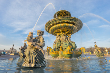 Fountain at Place de la Concorde in Paris