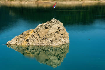 Fototapeta premium Lake Zaovine in Serbia