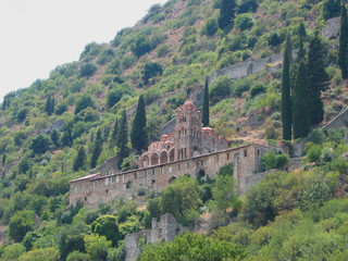 Medieval city of Mystras Laconia Greece