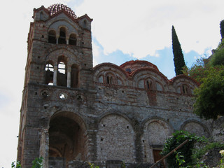 Naklejka premium Medieval city of Mystras Laconia Greece