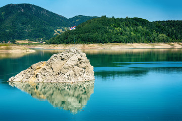 Fototapeta premium Lake Zaovine in Serbia