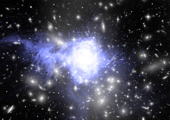 Obraz premium galaxy in a free space