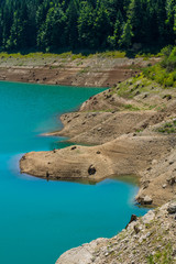 Naklejka premium Lake Zaovine in Serbia