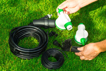 Automatic watering system for plants in beds