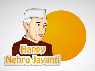 Illustration of background for Jawaharlal Nehru Jayanti