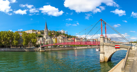 Footbridge in Lyon, France