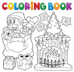 Coloring book Christmas thematics 9
