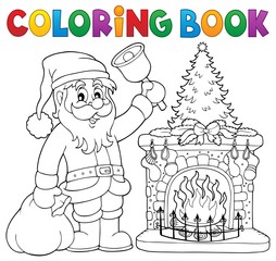 Coloring book Santa Claus thematics 1