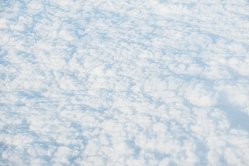Cloudscape from the top view