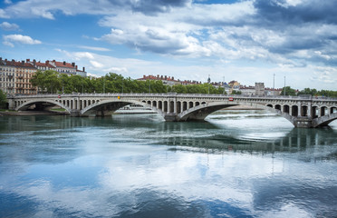 Lyon Pont Lafayette, Wilson bridge Rhone river