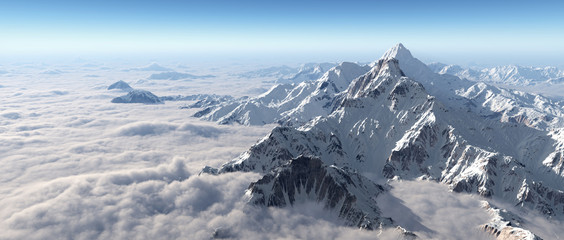 Bergpanorama über den Wolken © Michael Rosskothen