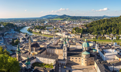 Panoramic view of Salzburg