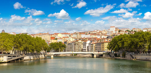 Cityscape of Lyon, France