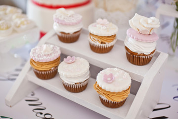 Dessert table for a wedding party