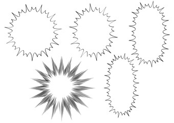いろいろな爆弾フキダシ