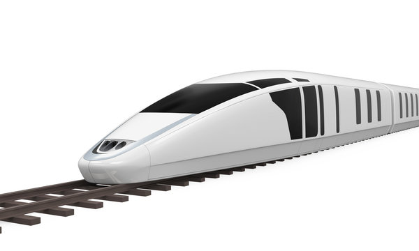 High Speed Train Isolated