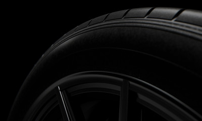 Tire Dark Background