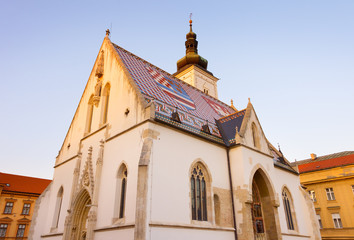 Fototapeta premium St. Mark Church. Zagreb, Croatia