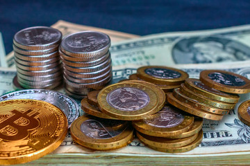 bitcoins and many coins 