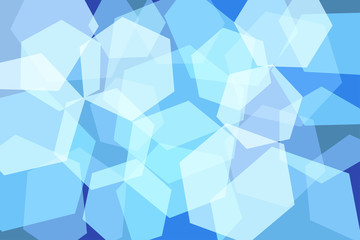Light Blue Hexagon Abstract Background