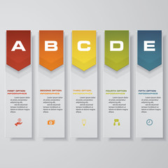 Design clean number banners template/graphic or website layout. Vector.