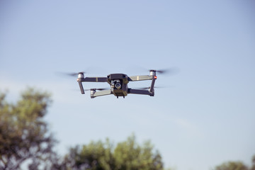 Drone flying the sky
