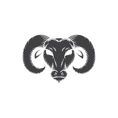goat head vector illustration