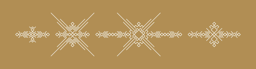 Line art design for invitation, poster, badge, monogram. Elegant luxury design template. Vector illustration.