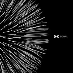 Obraz premium Array with dynamic particles. 3d futuristic technology style. Abstract background. Vector illustration.