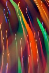 Abstract picture of bright colored dynamic lights