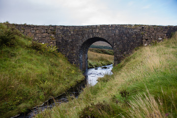 Fototapeta na wymiar The fairy bridge near Dunvegan, Skye