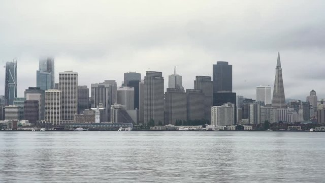 San Francisco skyline from Treasure island