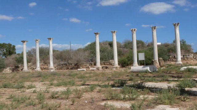 Salamis ruins.ancient Roman site in Northen Cyprus