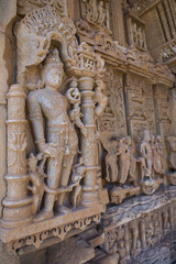 Fototapeta na wymiar Old Hindu Sas-Bahu Temple in Rajasthan, near Udaipur, India.