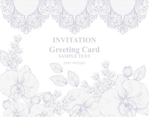 Classic pattern ornament Vector. Luxury background for invitations, ceremony, events. Royal victorian texture. Rich elegant backgrounds. Lavender colors