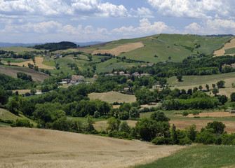 Landscape in Montefeltro (Marches, Italy)