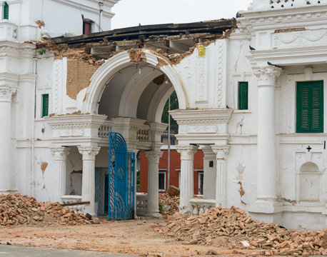 Aftermath of Nepal earthquake 2015 in Kathmandu