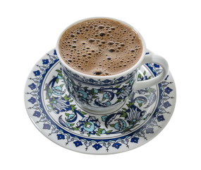 Traditional Turkish Coffee Isolated  