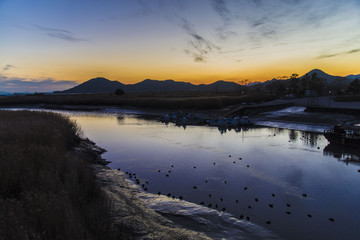 Sunset over the marsh