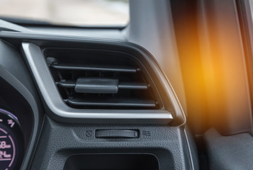 Obraz na płótnie Canvas Interior auto air conditioning system in modern car
