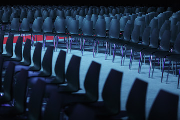 Fototapeta premium Conference hall or seminar room, empty seat in auditorium or hall or classroom.