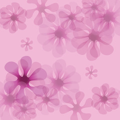 Spring purple flower pattern